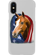 Load image into Gallery viewer, Horse Covered Into USA Flag Meaningful Gift For Men Phone case