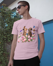 Load image into Gallery viewer, Gift For Dog LoversChesapeake Bay Retriever With Peonies Guys Tee