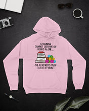 Load image into Gallery viewer, A Woman Cannot Survive On Book Alone She Also Needs Yarn Trending Hoodie