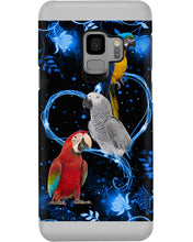 Load image into Gallery viewer, Lovely Phone Case Twinkling Blue Heart Gift For Parrots Lovers Phone case