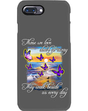 Load image into Gallery viewer, Butterfly Sunset On Beach Those We Love Don't Go Away Gift For Lover Phone case