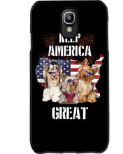 Load image into Gallery viewer, Keep America Great Yorkshire Terrier Gift For Dog Lovers Phone case