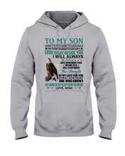 Load image into Gallery viewer, Look Right Beside You Eagle Mom Gift For Son Hoodie