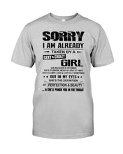 Load image into Gallery viewer, I'm Already Taken By A Sexy And Crazy Girl She Was Born In December Guys Tee
