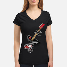 Load image into Gallery viewer, Funny Bass Inside Gift For Music Lovers Ladies V-Neck