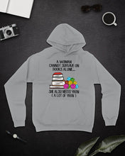 Load image into Gallery viewer, A Woman Cannot Survive On Book Alone She Also Needs Yarn Trending Hoodie