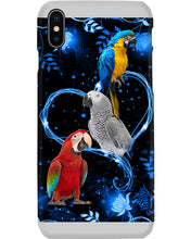 Load image into Gallery viewer, Lovely Phone Case Twinkling Blue Heart Gift For Parrots Lovers Phone case