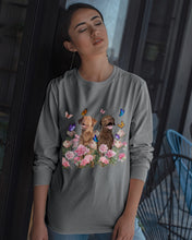 Load image into Gallery viewer, Gift For Dog LoversChesapeake Bay Retriever With Peonies Unisex Long Sleeve