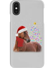 Load image into Gallery viewer, Cute Horse With Santa Hat Lovely Christmas Tree Gift For Horse Lovers Phone case