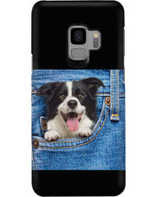 Load image into Gallery viewer, Border Collie In Denim Pocket Gift For Dog Lovers Phone case
