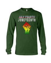 Load image into Gallery viewer, Juneteenth Happy Independence Day Meaningful Gift For Men Unisex Long Sleeve