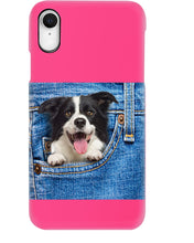 Load image into Gallery viewer, Border Collie In Denim Pocket Gift For Dog Lovers Phone case