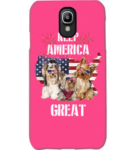 Load image into Gallery viewer, Keep America Great Yorkshire Terrier Gift For Dog Lovers Phone case