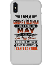 Load image into Gallery viewer, I'm A Grumpy Old Man I Was Born In May With My Heart Phone case