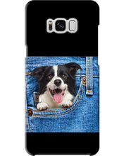 Load image into Gallery viewer, Border Collie In Denim Pocket Gift For Dog Lovers Phone case