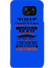 Load image into Gallery viewer, I'm A Grumpy Old Man I Was Born In May With My Heart Phone case