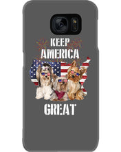 Load image into Gallery viewer, Keep America Great Yorkshire Terrier Gift For Dog Lovers Phone case