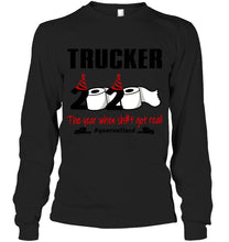Load image into Gallery viewer, 2020 The Year When Shit Got Real Quarantined Gift For Trucker Unisex Long Sleeve