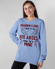 Load image into Gallery viewer, Grandpa's Girl I Used To Be His Angel Gift For Men Unisex Long Sleeve