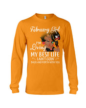 Load image into Gallery viewer, Betty Boop February Girl Living My Best Life Birthday Meaningful Gift Unisex Long Sleeve