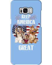 Load image into Gallery viewer, Keep America Great Yorkshire Terrier Gift For Dog Lovers Phone case