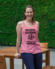 Load image into Gallery viewer, Grandma And Grandson A Bond That Can't Be Broken Custom Design Ladies Flowy Tank