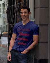 Load image into Gallery viewer, I Get My Attitude From My Freakin' Awesome Grandma Who Was Born In April Guys V-Neck
