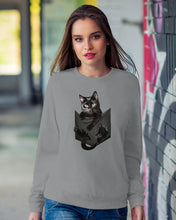 Load image into Gallery viewer, Cat In Your Front Pocket Perfect Gift For Friends Who Loves Cat Sweatshirt