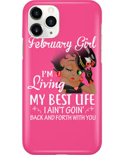 Load image into Gallery viewer, Betty Boop February Girl Living My Best Life Birthday Meaningful Gift Phone case