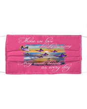 Load image into Gallery viewer, Butterfly Sunset On Beach Those We Love Don't Go Away Gift For Lover Cloth Face Mask