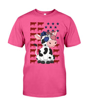 Load image into Gallery viewer, Lovely Phone Case Cow And American Flag Gift For Cow Lovers Guys Tee