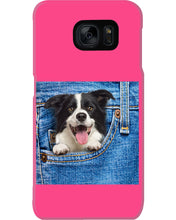 Load image into Gallery viewer, Border Collie In Denim Pocket Gift For Dog Lovers Phone case