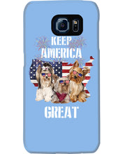 Load image into Gallery viewer, Keep America Great Yorkshire Terrier Gift For Dog Lovers Phone case