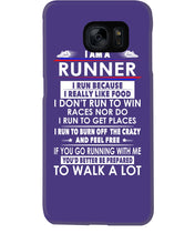 Load image into Gallery viewer, I Am A Runner I Run Because I Really Like Food Custom Design Phone case