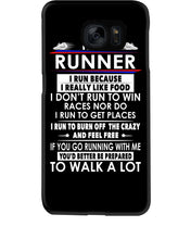 Load image into Gallery viewer, I Am A Runner I Run Because I Really Like Food Custom Design Phone case