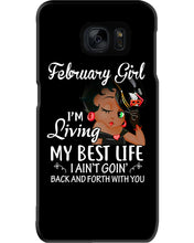Load image into Gallery viewer, Betty Boop February Girl Living My Best Life Birthday Meaningful Gift Phone case