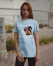 Load image into Gallery viewer, Betty Boop February Girl Living My Best Life Birthday Meaningful Gift Guys Tee