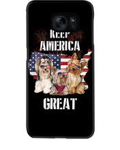 Load image into Gallery viewer, Keep America Great Yorkshire Terrier Gift For Dog Lovers Phone case