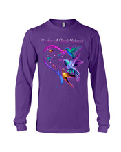 Load image into Gallery viewer, Hummingbirds Heart Shaped I Am A Simple Woman Gift For Mom Unisex Long Sleeve
