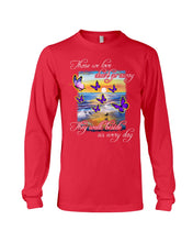 Load image into Gallery viewer, Butterfly Sunset On Beach Those We Love Don't Go Away Gift For Lover Unisex Long Sleeve