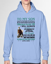 Load image into Gallery viewer, Look Right Beside You Eagle Mom Gift For Son Hoodie