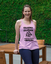 Load image into Gallery viewer, Grandma And Grandson A Bond That Can't Be Broken Custom Design Ladies Flowy Tank