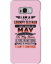 Load image into Gallery viewer, I'm A Grumpy Old Man I Was Born In May With My Heart Phone case