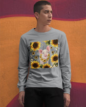 Load image into Gallery viewer, Beautiful Pig With Sunflowers Gift For Pig Lovers Unisex Long Sleeve