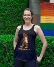 Load image into Gallery viewer, Bigfoot Come And Take It Simple Custom Design Ladies Flowy Tank