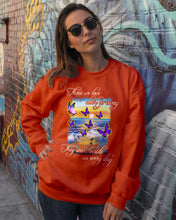 Load image into Gallery viewer, Butterfly Sunset On Beach Those We Love Don't Go Away Gift For Lover Sweatshirt