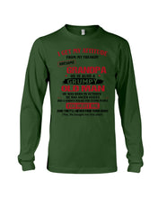 Load image into Gallery viewer, I Get My Attitude From My Freakin' Awesome Grandpa Who Was Born In October Unisex Long Sleeve