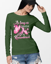 Load image into Gallery viewer, As Long As I Breathe You'll Be Remembred Custom Gift For Family Unisex Long Sleeve