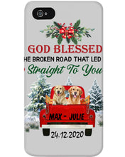 Load image into Gallery viewer, Golden Retriever X-mas Road Gift For Dog Lovers Phone case