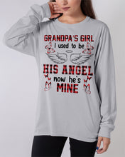 Load image into Gallery viewer, Grandpa's Girl I Used To Be His Angel Gift For Men Unisex Long Sleeve